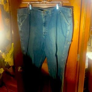 Lee dungaree carpenter jeans dark blue size 50 x 32